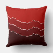 不規則な赤い裂け目のあるレイヤー クッション (裏面)