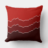 不規則な赤い裂け目のあるレイヤー クッション (正面)