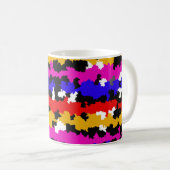 不規則な都市抽象芸術フラクタルパターンデザイン コーヒーマグカップ (正面右)