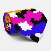 不規則な都市抽象芸術フラクタルパターンデザイン ネクタイ (ロール)
