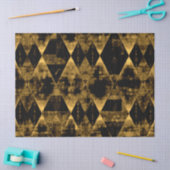 不規則な金ゴールドとブラックダイヤモンド 薄葉紙 (クラフト)