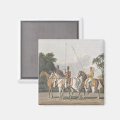 不規則な騎兵、ベンガル軍1817、プレート5 マグネット (正面/裏面)
