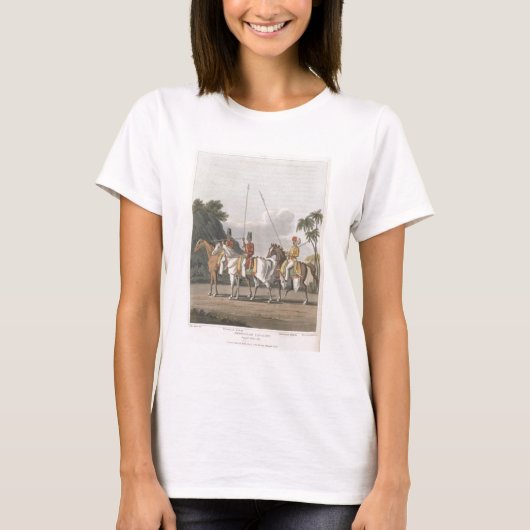不規則な騎兵、ベンガル軍1817、プレート5 Tシャツ (正面)