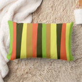 不規則ストライプな縦線 ランバークッション (ブランケット)