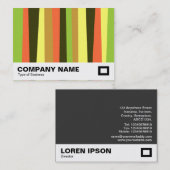 不規則ストライプ 名刺 (正面/裏面)