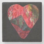 不規則ハート ストーンコースター (正面)