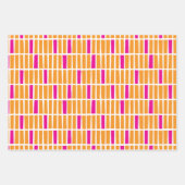 不規則モダン長方形ラッピング紙Trio ラッピングペーパーシート (正面3)