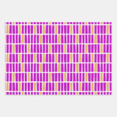 不規則モダン長方形ラッピング紙Trio ラッピングペーパーシート (正面2)