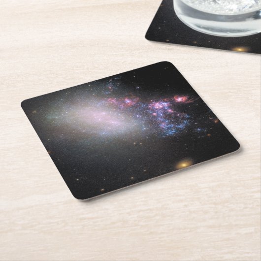 不規則銀河系Ngc 4485 スクエアペーパーコースター (アングル)