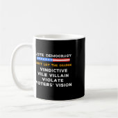 不起訴な悪党が有権者のヴィジョン・カマを侵す コーヒーマグカップ (左)
