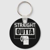 不足ジョークストレートアウトタトイレ紙 キーホルダー (正面)