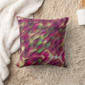 不透明とクロムグリーンとブルゴーニュの斑点の混合 クッション (ブランケット)