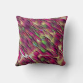 不透明とクロムグリーンとブルゴーニュの斑点の混合 クッション (裏面)