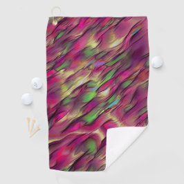 不透明とクロムグリーンとブルゴーニュの斑点の混合 ゴルフタオル