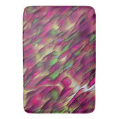 不透明とクロムグリーンとブルゴーニュの斑点の混合 バスマット (正面縦)