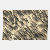 不透明とクロムベージュの起伏のある染みの混合 キッチンタオル (横)
