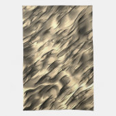 不透明とクロムベージュの起伏のある染みの混合 キッチンタオル (縦)