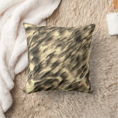 不透明とクロムベージュの起伏のある染みの混合 クッション (ブランケット)