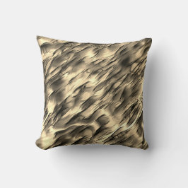 不透明とクロムベージュの起伏のある染みの混合 クッション