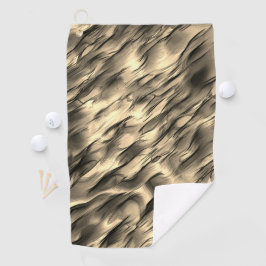 不透明とクロムベージュの起伏のある染みの混合 ゴルフタオル