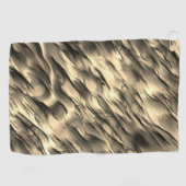 不透明とクロムベージュの起伏のある染みの混合 ゴルフタオル (横)