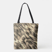不透明とクロムベージュの起伏のある染みの混合 トートバッグ (裏面)
