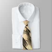 不透明とクロムベージュの起伏のある染みの混合 ネクタイ (タイ)