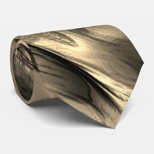 不透明とクロムベージュの起伏のある染みの混合 ネクタイ (ロール)