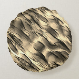 不透明とクロムベージュの起伏のある染みの混合 ラウンドクッション