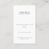 不透明なバナーが付いた写真 名刺 (裏面)