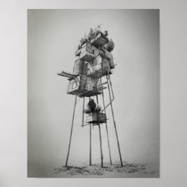 不透明な先物の高い上昇 ポスター