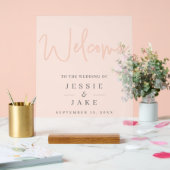 不透明な結婚効果の歓迎サイン アクリルサイン (ウェディング)