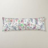 不透明な色と小さな霧雨の紙のモザイク ボディピロー (裏面)