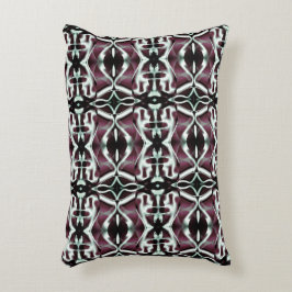 不透明な赤とグラデーションカーブの繰り返し アクセントクッション