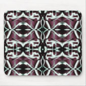 不透明な赤とグラデーションカーブの繰り返し マウスパッド (正面)