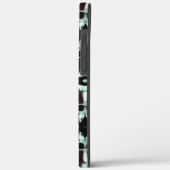 不透明な赤とグラデーションカーブの繰り返し Case-Mate iPhoneケース (裏面 / 左)