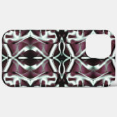 不透明な赤とグラデーションカーブの繰り返し Case-Mate iPhoneケース (裏面 (横))