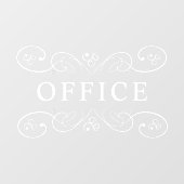 不透明シンプルデザインミニマルオフィスパントリー ウィンドウサイン (シート)