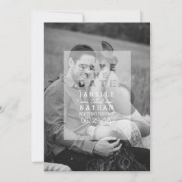 不透明フォトオーバーレイ |写真の日付を保存 セーブザデート