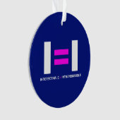 不透過性のVIHを持つ不検出な人 オーナメント (正面)