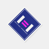 不透過性のVIHを持つ不検出な人 スタンダードカクテルナプキン (角)