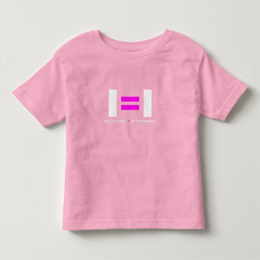 不透過性のVIHを持つ不検出な人 トドラーTシャツ (正面)
