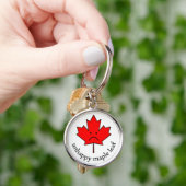 不運なカエデの葉のkeychain キーホルダー (手)