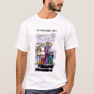 不運なパーティーのワイシャツ Tシャツ
