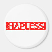 不運な切手 マグネット (正面)