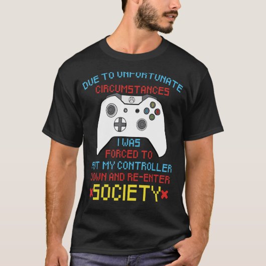 不運な状況のためにゲーマーコン Tシャツ (正面)