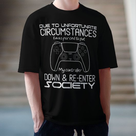 不運な状況のゲーマーに起因クールする Tシャツ