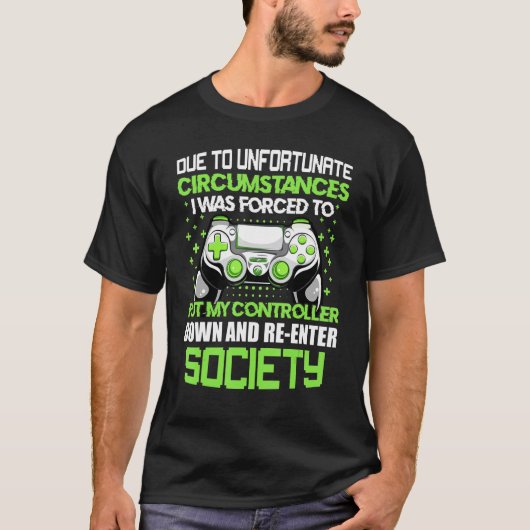 不運な状況のゲームによるビデオゲーム Tシャツ (正面)