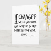 不遜で、笑わされるで無神論的なことわざ カード (黄色い花)