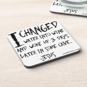 不遜で、笑わされるで無神論的なことわざ コースター (左側)